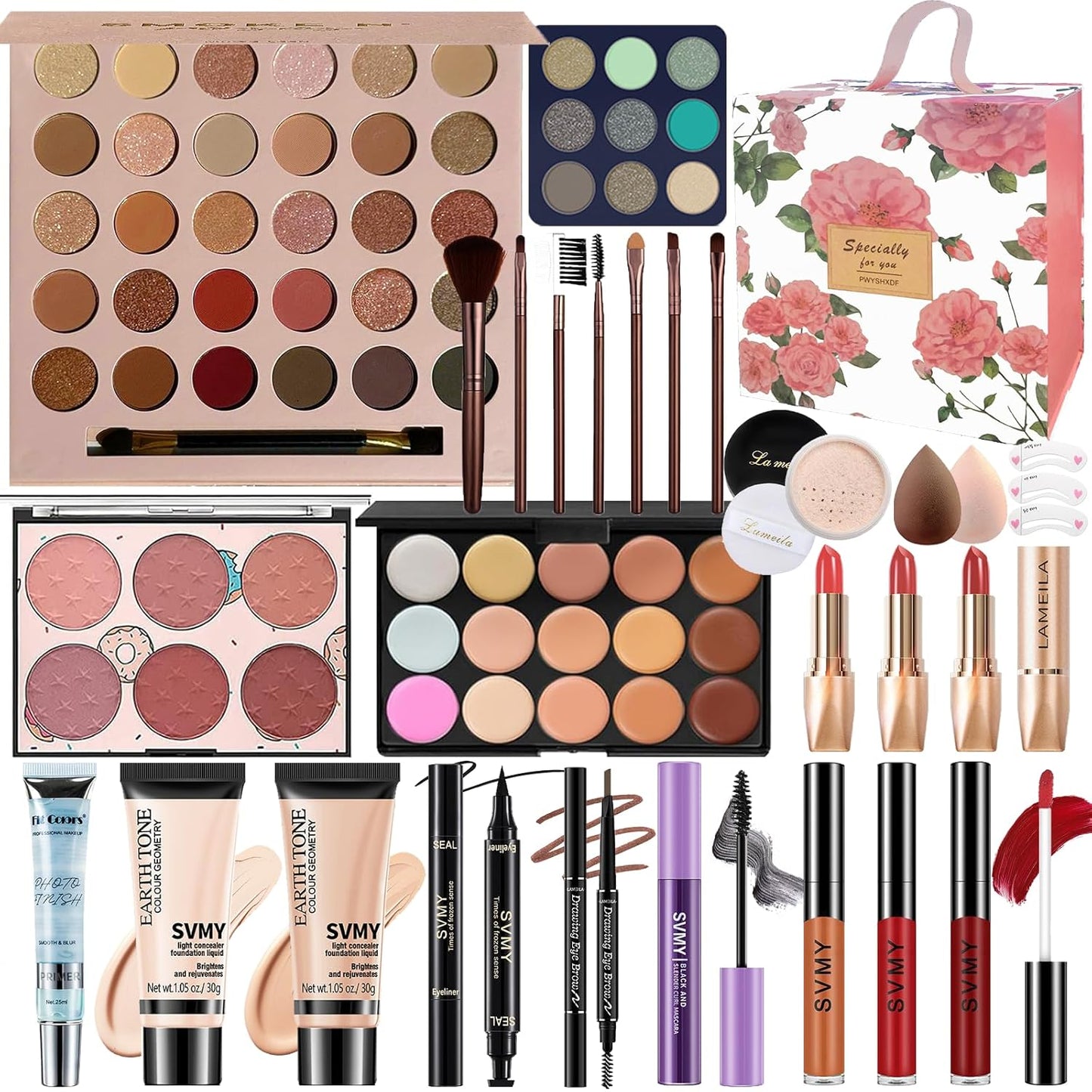 Unleash Your Inner Artist with Our 27-Piece Professional Makeup Kit - Perfect for All Occasions!