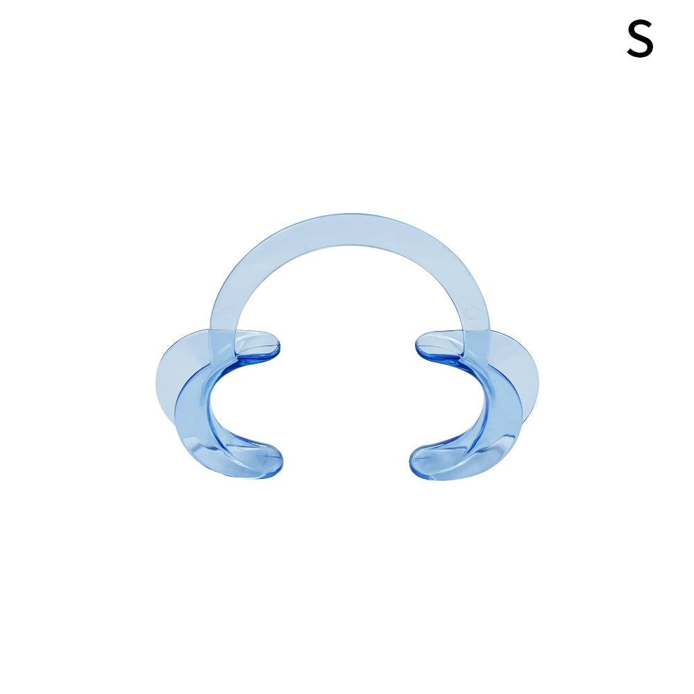 C-Shape Cheek Retractor Transparent Plastic Mouth Opener Lip Cheek Retractor Large/Medium/Small Dentist Spreader Orthodontic