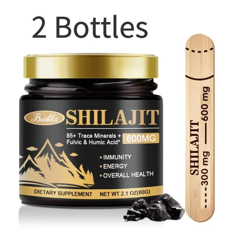 100% Pure Natural Original Shilajit Resin Himalaya Support Hormone Balance for Men & Women Support Immunity,Heart & Skin Health