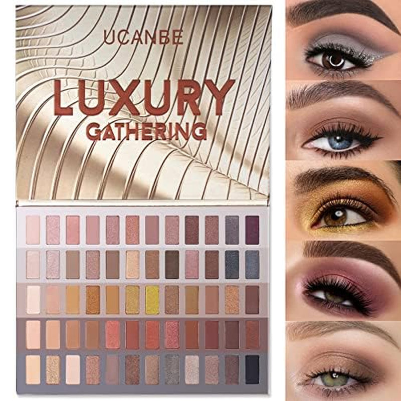 UCANBE 86-Color Eyeshadow Palette & 15-Piece Brush Set - Ultimate Makeup Kit for Stunning Looks, Perfect Valentine’s Day Gift!
