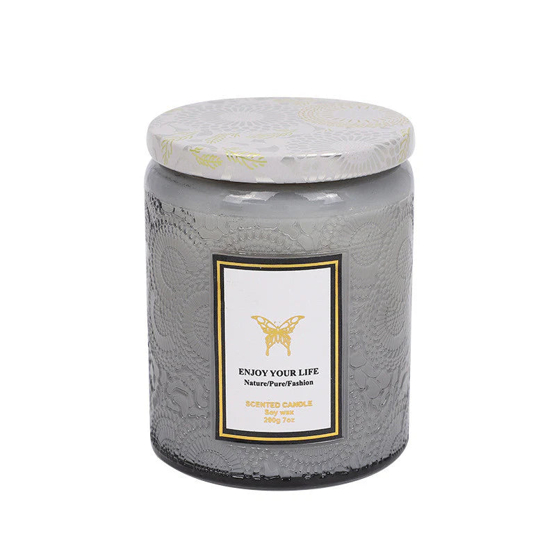 Textured Scented Handcrafted Soy Wax Aromatherapy Candles