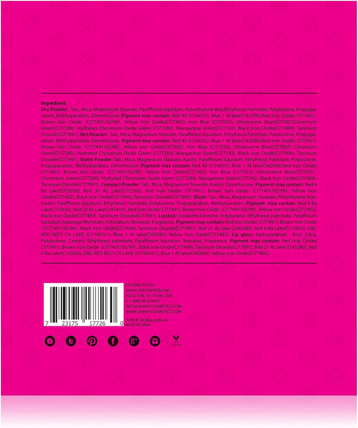 SHANY Beauty Book Makeup Kit All in One Travel Makeup Set - 35 Colors Eye Shadow, Eye Brow Makeup, Makeup Blushes, Powder Palette,10 Lip Colors, Eyeliner Pens & Makeup Mirror - Holiday Makeup Gift