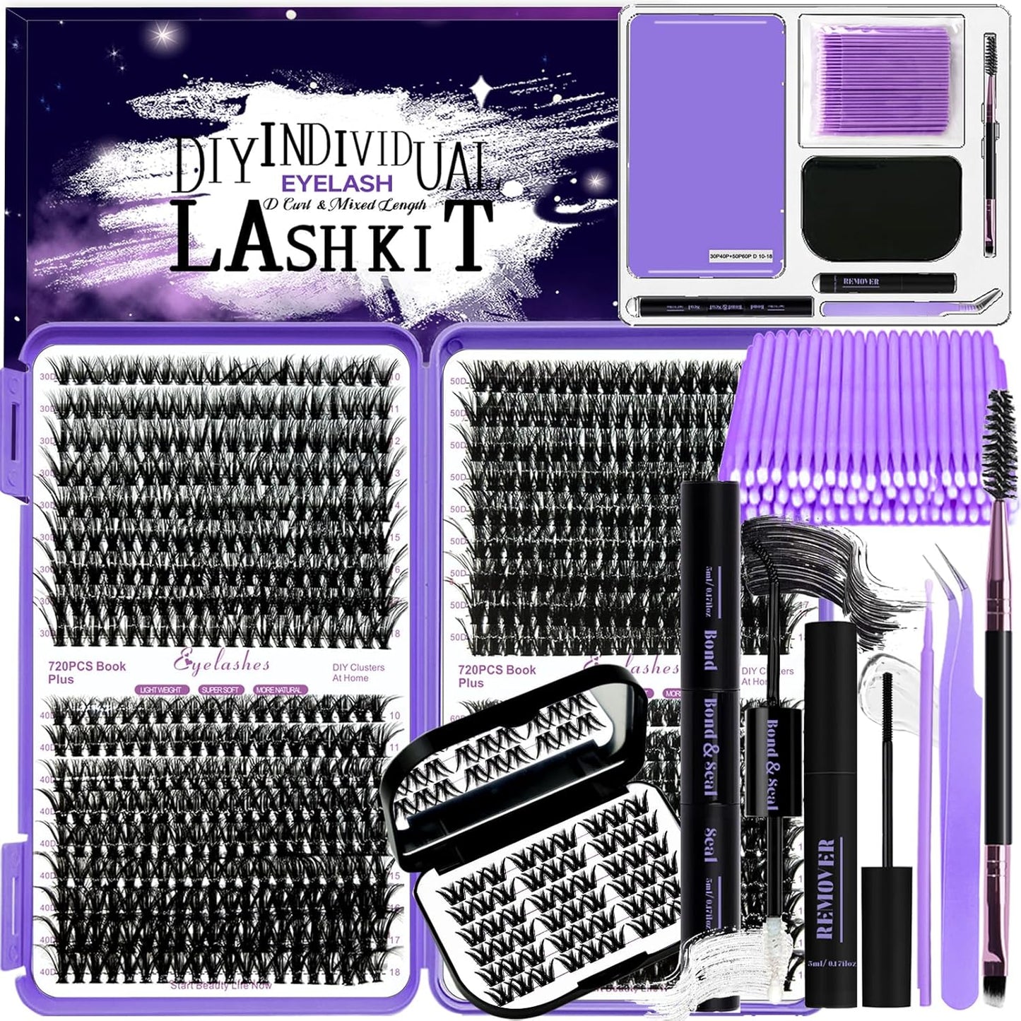 Transform Your Look with the Ultimate 780-Piece DIY Lash Extension Kit – Perfect for Stunning, Long-Lasting Eyelashes!
