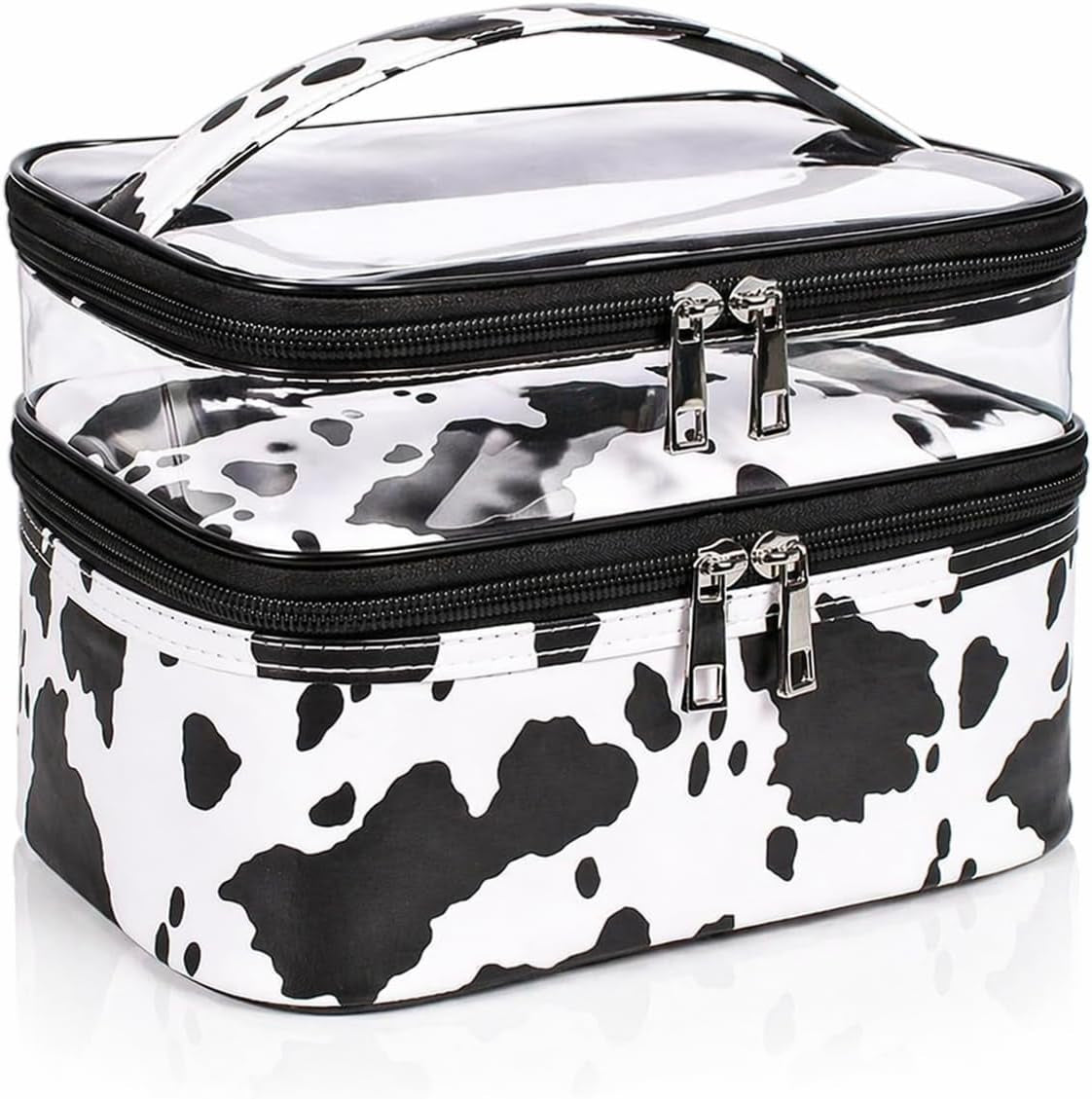 Travel Makeup Bag Makeup Organizer Bag Cosmetic Bag Makeup Bags for Women Cosmetics Cases Portable Waterproof Foldable Black