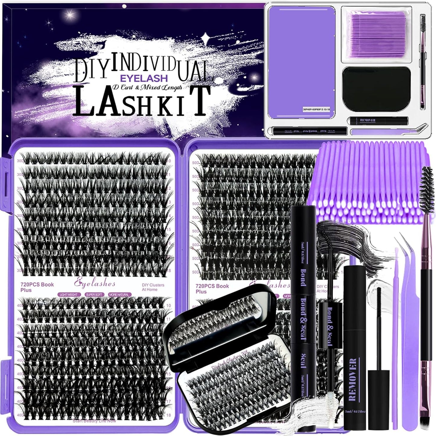 Transform Your Look with the Ultimate 780-Piece DIY Lash Extension Kit – Perfect for Stunning, Long-Lasting Eyelashes!
