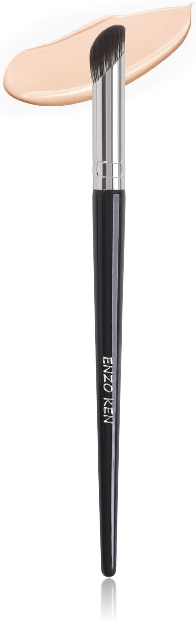 ENZO KEN Natural Hair Makeup Brush Set Professional, Fox Hair Makeup Brushes Set with Case, Gold Cosmetic Brushes Makeup Set, Natural Makeup Brushes, Natural Hair Make up Brushes Set Professional.