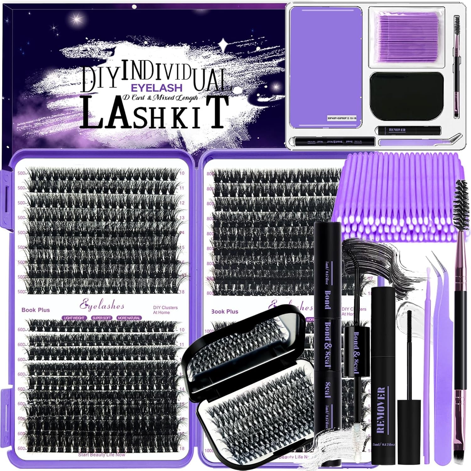 Transform Your Look with the Ultimate 780-Piece DIY Lash Extension Kit – Perfect for Stunning, Long-Lasting Eyelashes!