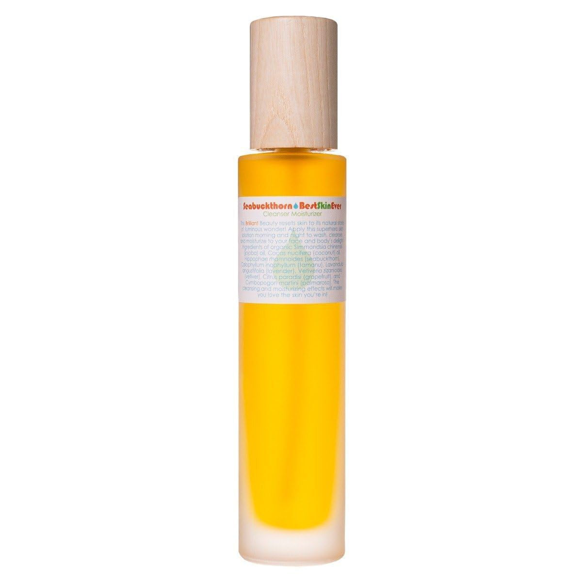 Living Libations - Organic Best Skin Ever All-In-One Facial Cleanser, Exfoliator + Moisturizer | Natural, Wildcrafted, Vegan Clean Beauty (Seabuckthorn, 1.69 Oz | 50 Ml)