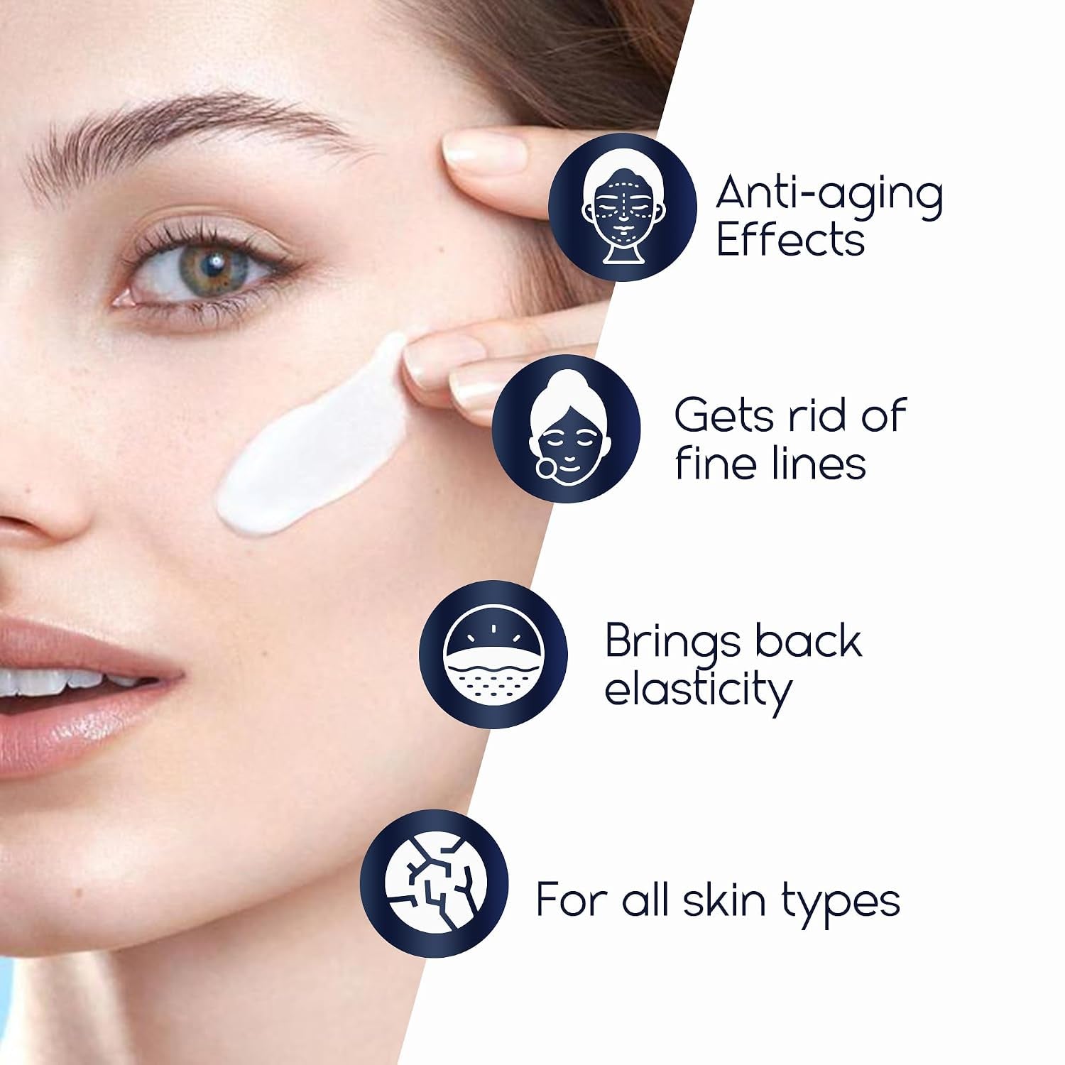 Pharmlitalia Instant Face Lift Cream for Women - Wrinkle Cream for Deep Wrinkles - Face Moisturizer for Women Dry Skin - Night Cream Anti Aging - 1.69 Fl Oz