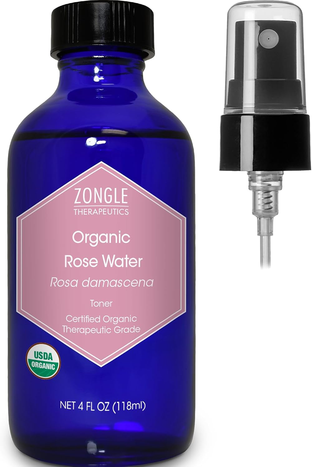 Organic, Witch Hazel – 100% Pure, Witch Hazel, for Face, Acne, Butt, Skin, Scalp, Hair, Body by Zongle Therapeutics, 4 OZ