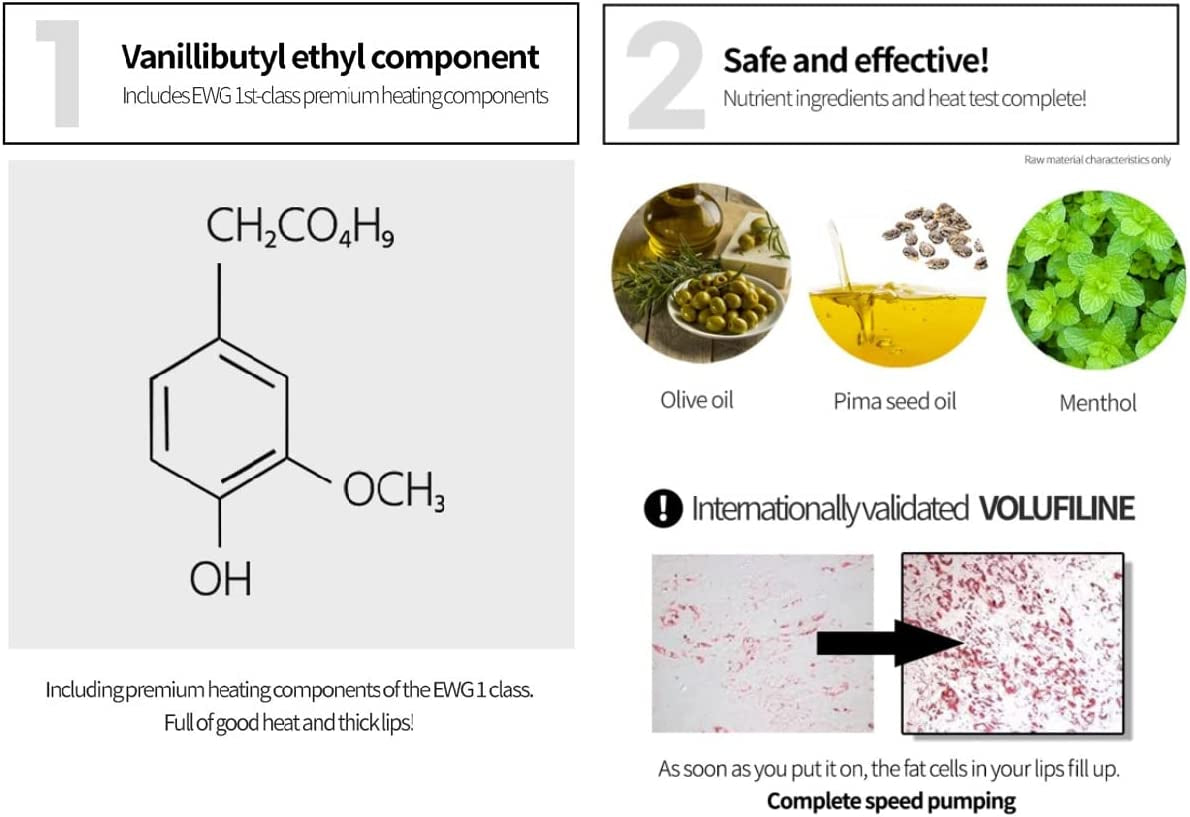 KEYBO Lip Plumper Dotom Lip Plus, 3 Steps Extreme Plumping Clear Lip Gloss by Essence Lip Care Oil & 16 Color Tints from Korean Makeup (08. Winter of Me)