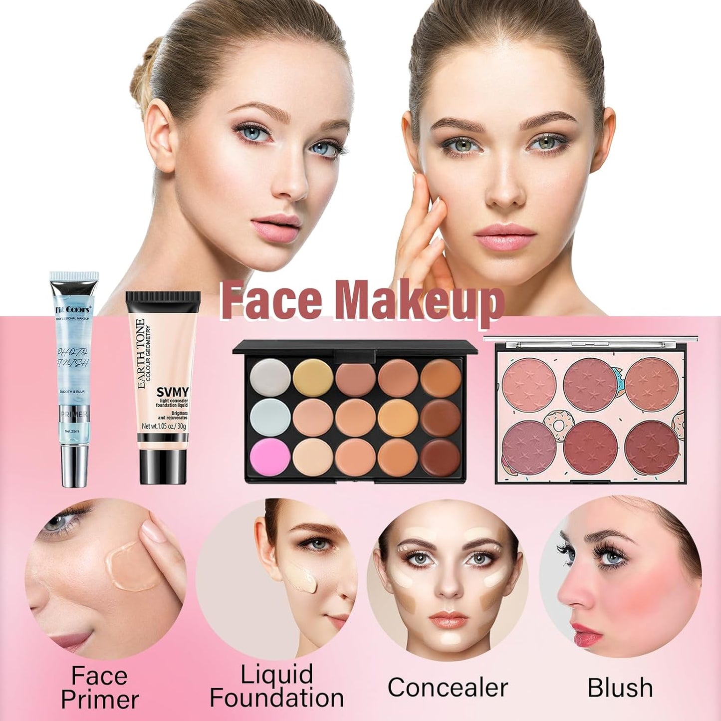 Unleash Your Inner Artist with Our 27-Piece Professional Makeup Kit - Perfect for All Occasions!