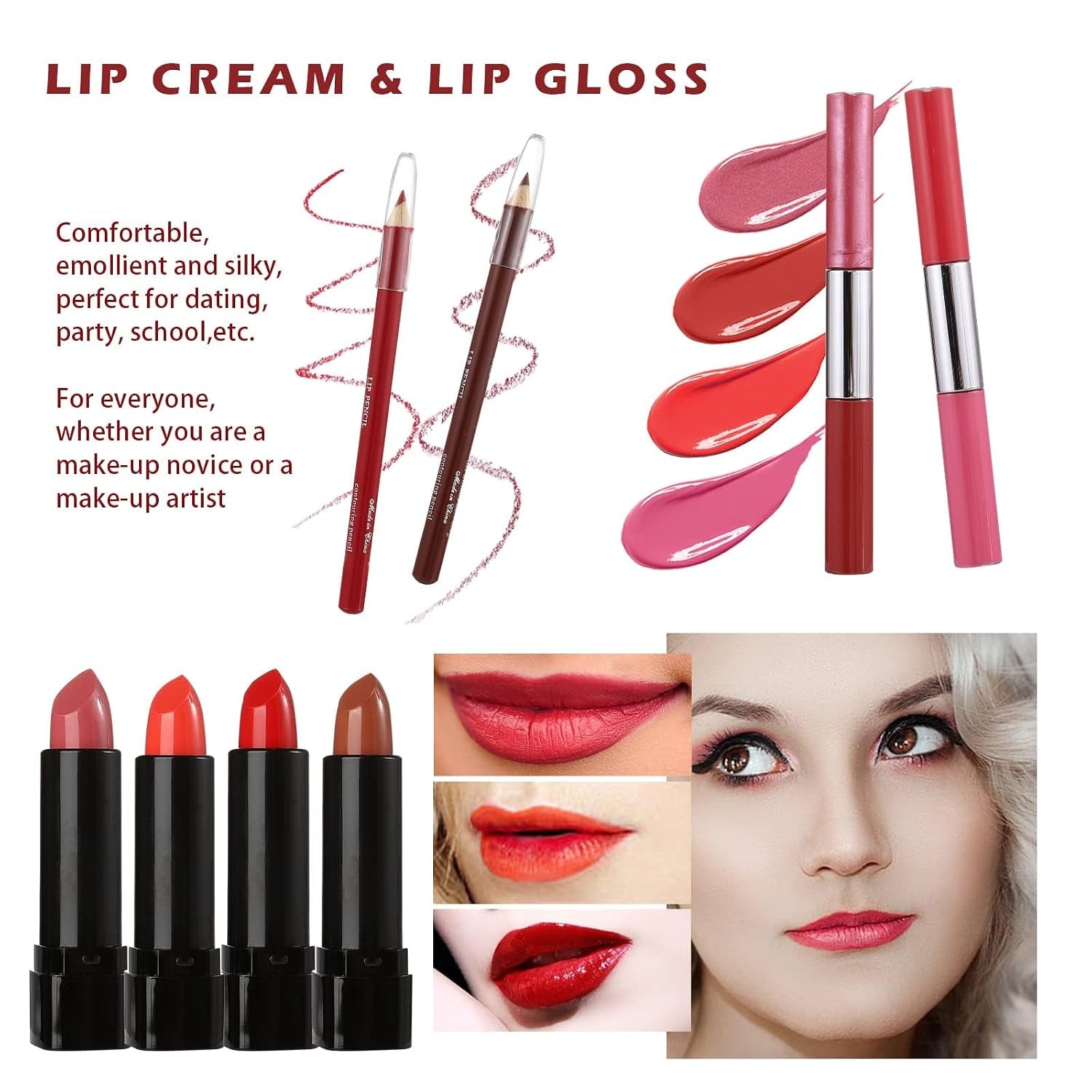 All in One Makeup Kit for Teens, 106 Pcs Professional Makeup Kit for Women Full Kit, Include Eyeshadow Palette, Lipstick Set, Concealer, Foundation, Lipgloss, Make-up Brush(Silver)