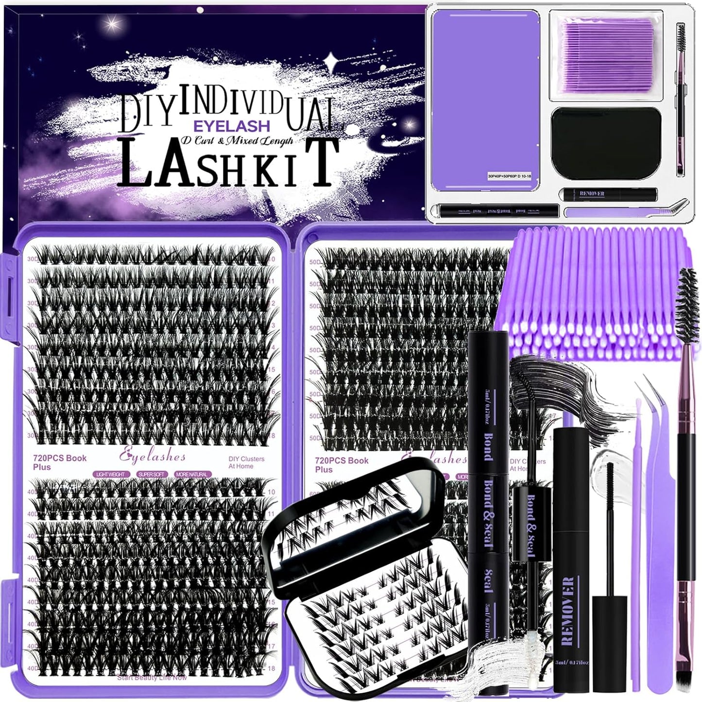 Transform Your Look with the Ultimate 780-Piece DIY Lash Extension Kit – Perfect for Stunning, Long-Lasting Eyelashes!