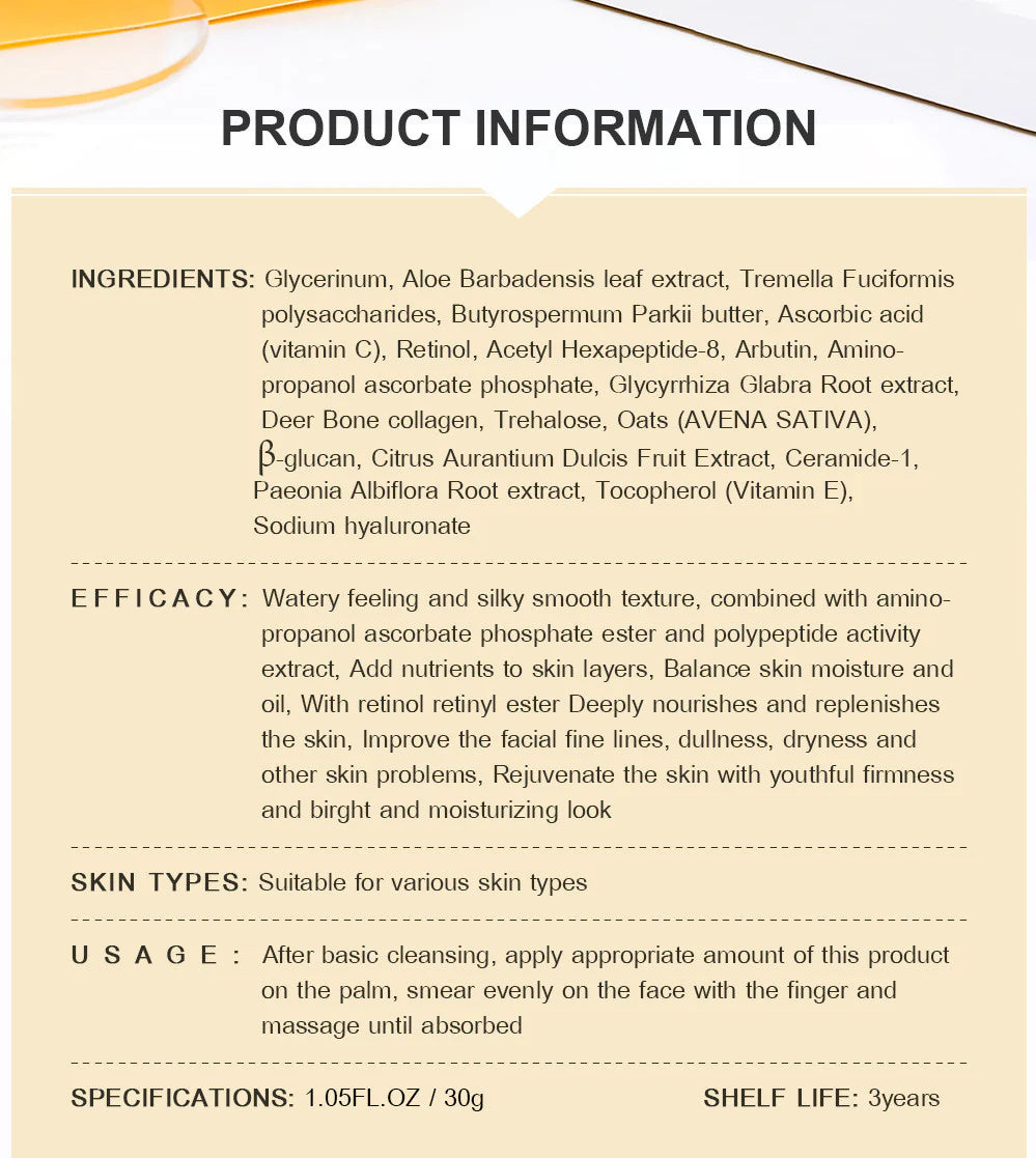 Revitalizing Cream for Anti-Aging and Skin Renewal