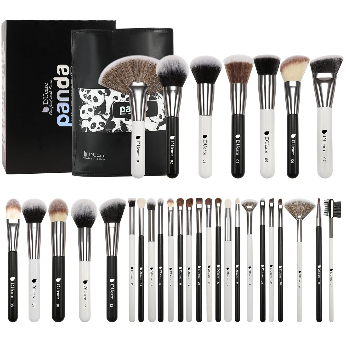 Transform Your Beauty Routine with the Ducare 27-Piece Professional Makeup Brush Set – Achieve Flawless Foundation, Seamless Blending, and Stunning Eye Looks!