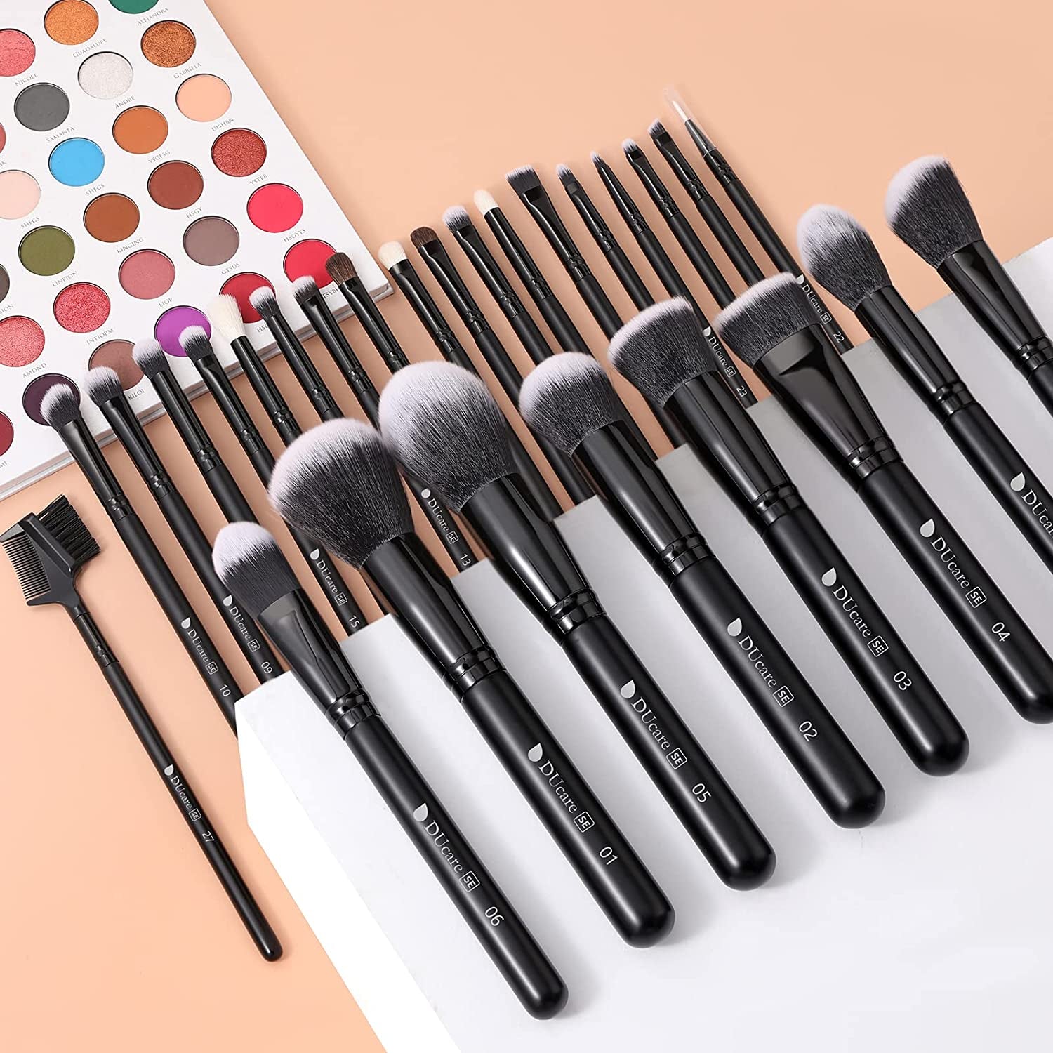 Transform Your Beauty Routine with the Ducare 27-Piece Professional Makeup Brush Set – Achieve Flawless Foundation, Seamless Blending, and Stunning Eye Looks!