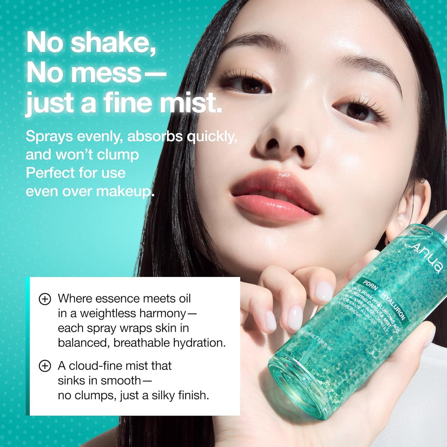 Revitalize Your Skin with ANUA PDRN Collagen Glow Facial Serum Spray - Hydrating Mist for a Dewy Finish, Perfect for All Skin Types!