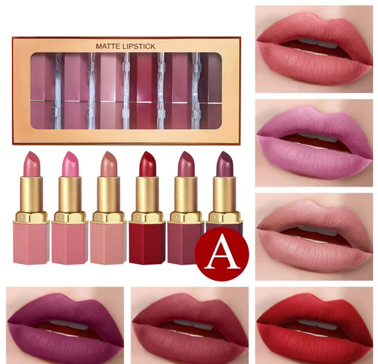 The Kinara Velvet Wardrobe: 6-Piece Signature Lip Edit