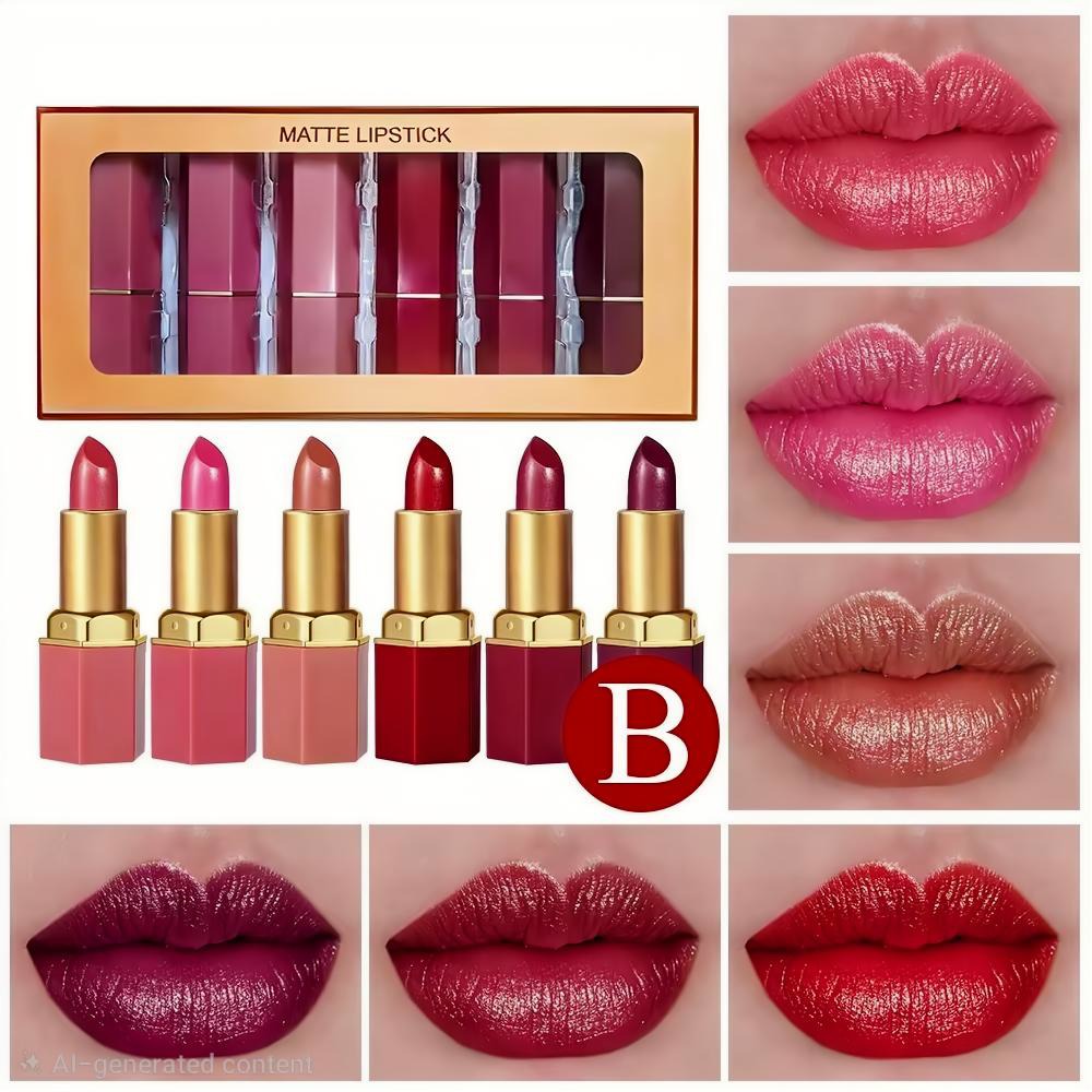 The Kinara Velvet Wardrobe: 6-Piece Signature Lip Edit