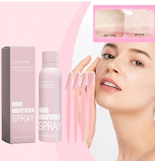 Hair Identification Spray for Gentle Facial Hair Removal