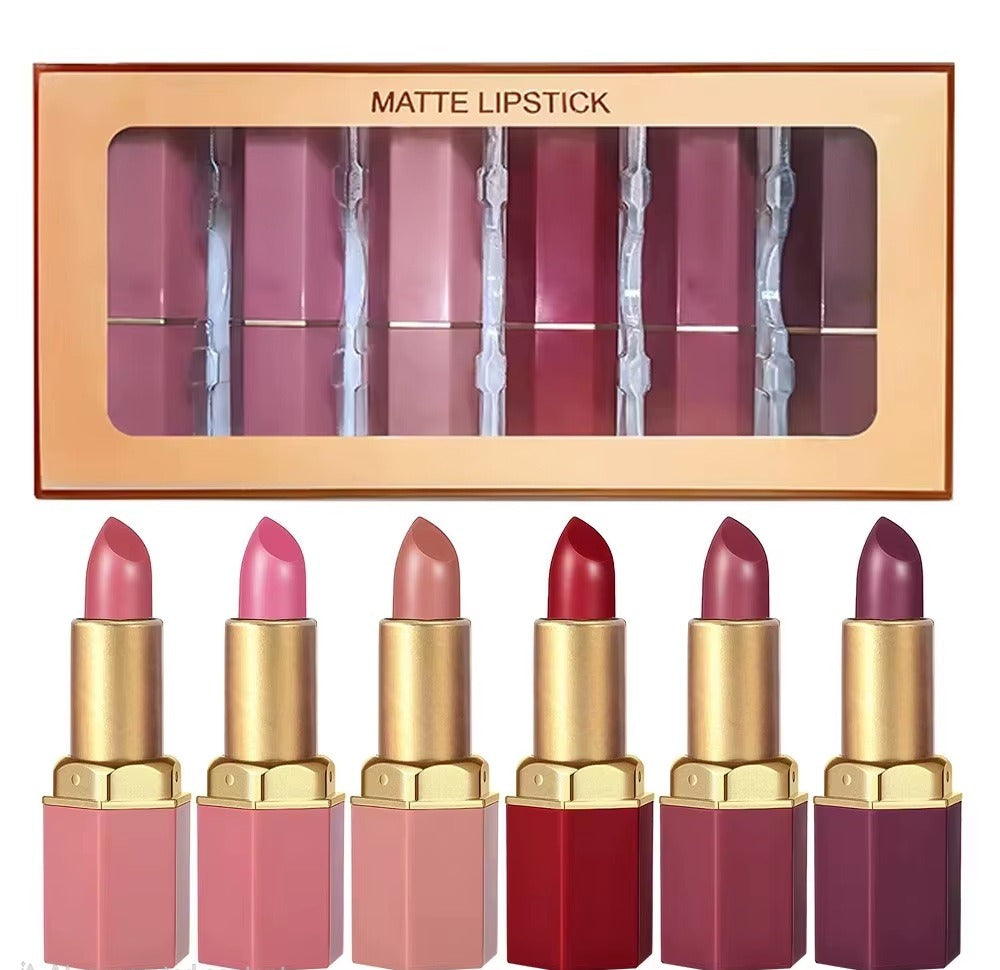 The Kinara Velvet Wardrobe: 6-Piece Signature Lip Edit