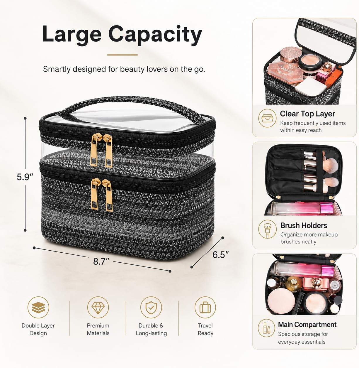 The Kinara Sentinel: Dual-Tier Professional Travel Organizer