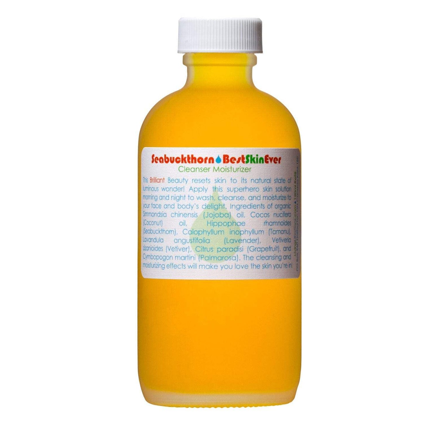 Living Libations - Organic Best Skin Ever All-In-One Facial Cleanser, Exfoliator + Moisturizer | Natural, Wildcrafted, Vegan Clean Beauty (Seabuckthorn, 1.69 Oz | 50 Ml)