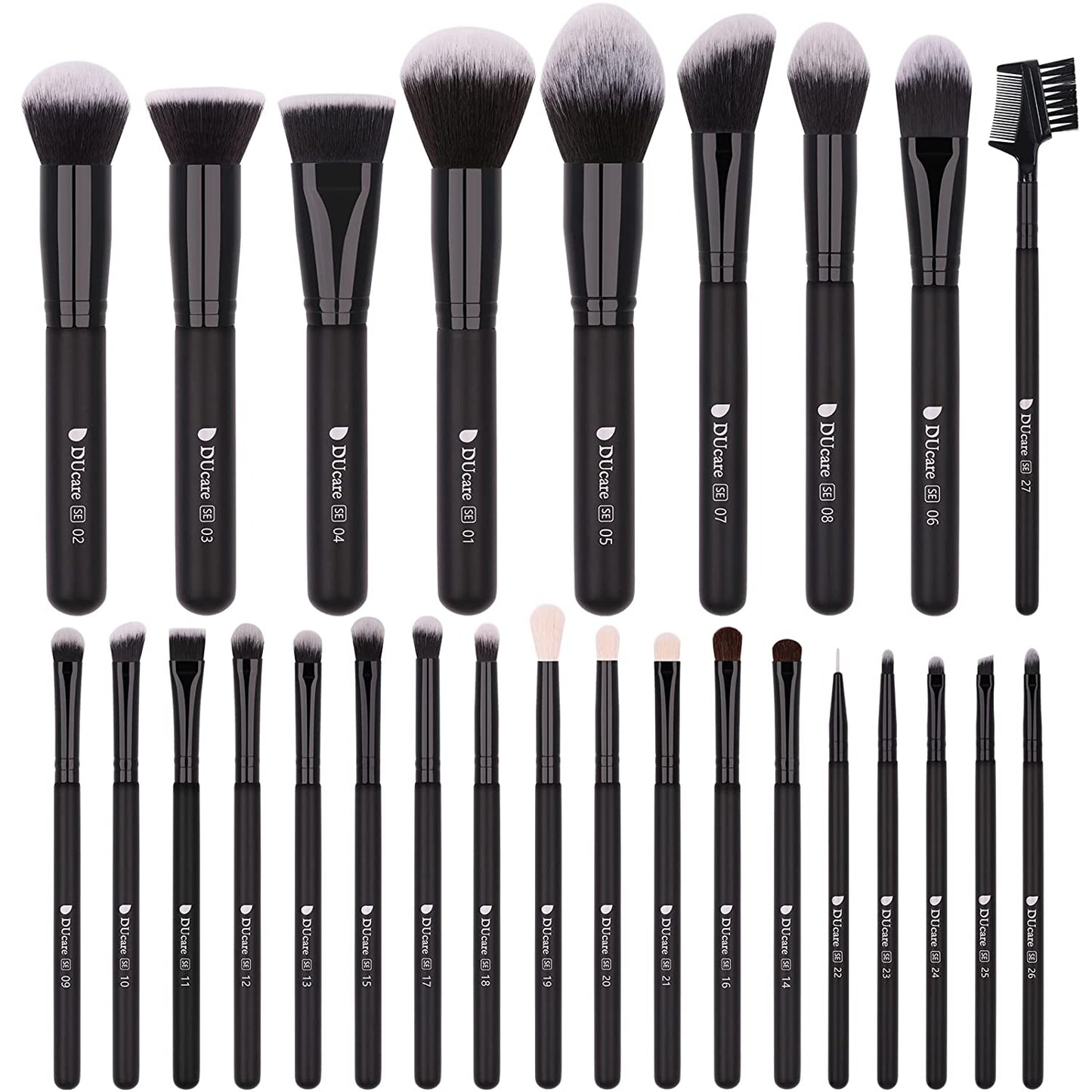 Transform Your Beauty Routine with the Ducare 27-Piece Professional Makeup Brush Set – Achieve Flawless Foundation, Seamless Blending, and Stunning Eye Looks!