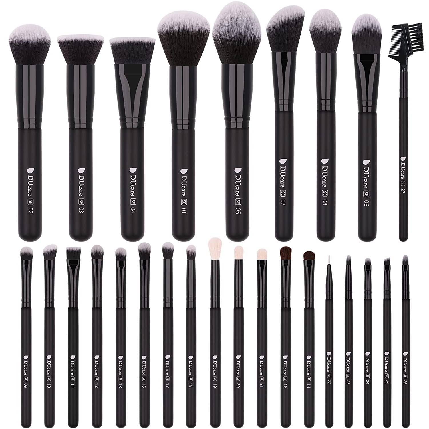 Transform Your Beauty Routine with the Ducare 27-Piece Professional Makeup Brush Set – Achieve Flawless Foundation, Seamless Blending, and Stunning Eye Looks!
