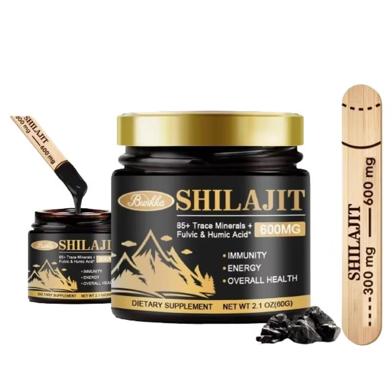 100% Pure Natural Original Shilajit Resin Himalaya Support Hormone Balance for Men & Women Support Immunity,Heart & Skin Health