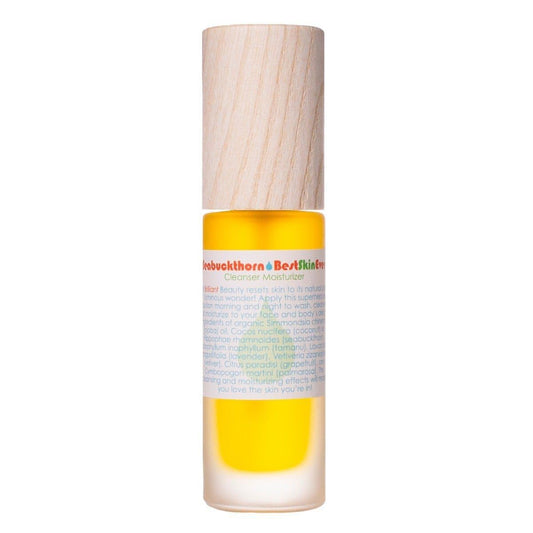 Living Libations - Organic Best Skin Ever All-In-One Facial Cleanser, Exfoliator + Moisturizer | Natural, Wildcrafted, Vegan Clean Beauty (Seabuckthorn, 1.69 Oz | 50 Ml)