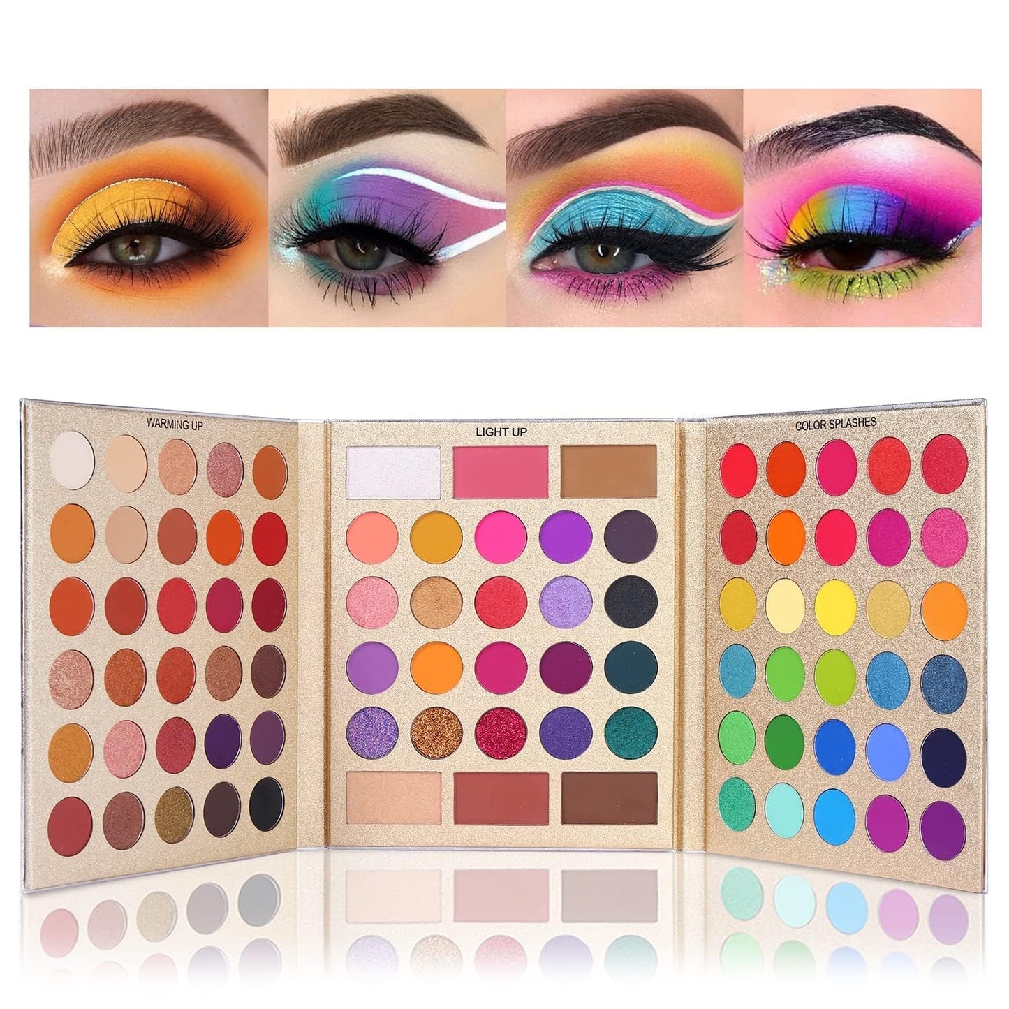 UCANBE 86-Color Eyeshadow Palette & 15-Piece Brush Set - Ultimate Makeup Kit for Stunning Looks, Perfect Valentine’s Day Gift!
