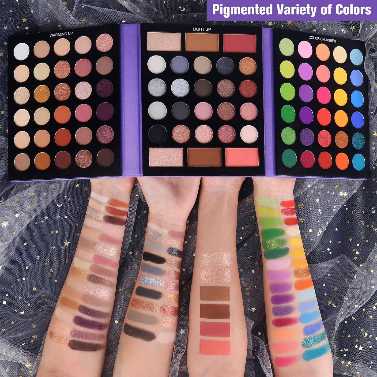 UCANBE 86-Color Eyeshadow Palette & 15-Piece Brush Set - Ultimate Makeup Kit for Stunning Looks, Perfect Valentine’s Day Gift!