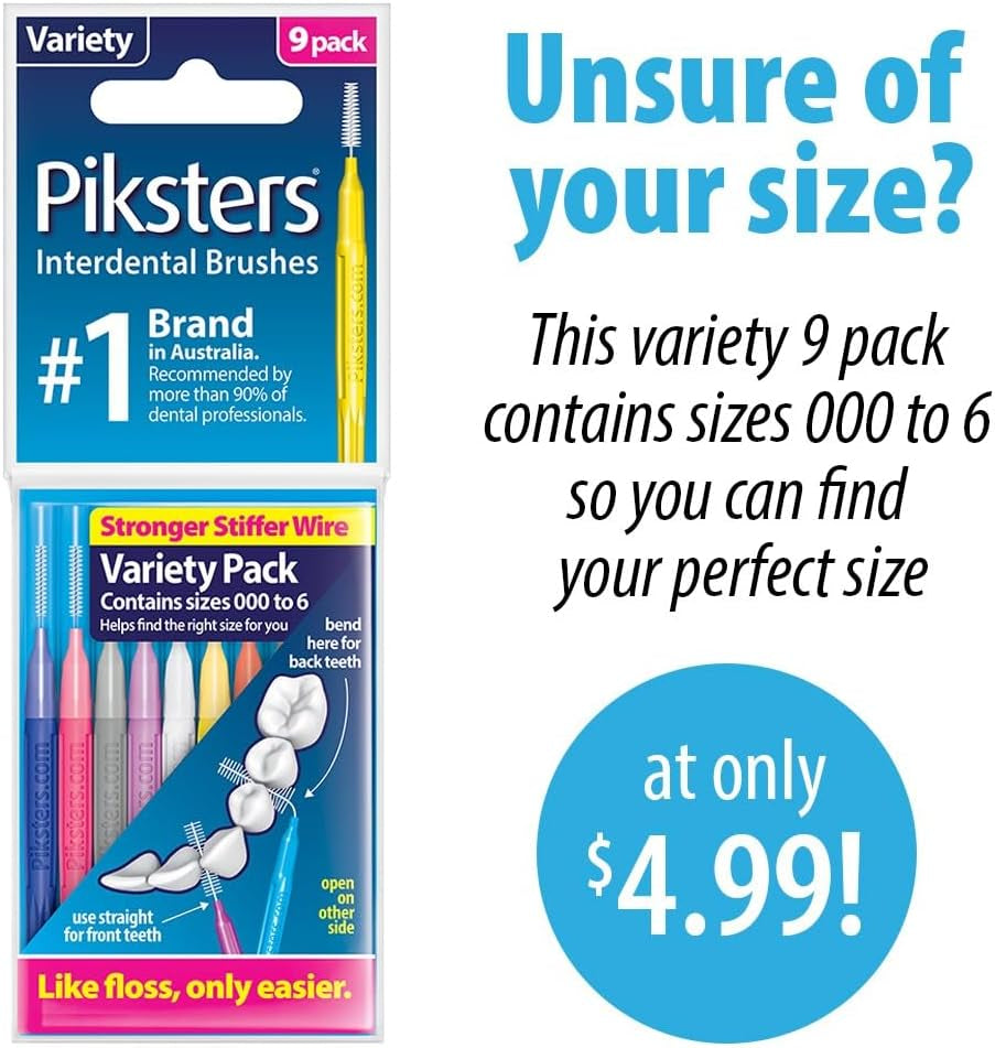 Interdental Brushes (40 Pack, Size 00 (Pink))