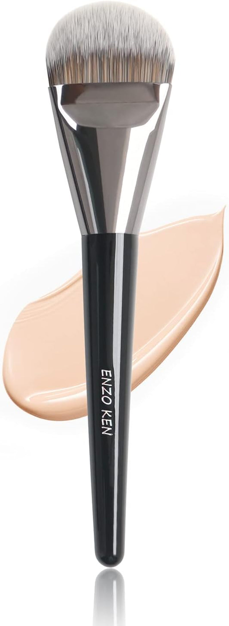 ENZO KEN Natural Hair Makeup Brush Set Professional, Fox Hair Makeup Brushes Set with Case, Gold Cosmetic Brushes Makeup Set, Natural Makeup Brushes, Natural Hair Make up Brushes Set Professional.