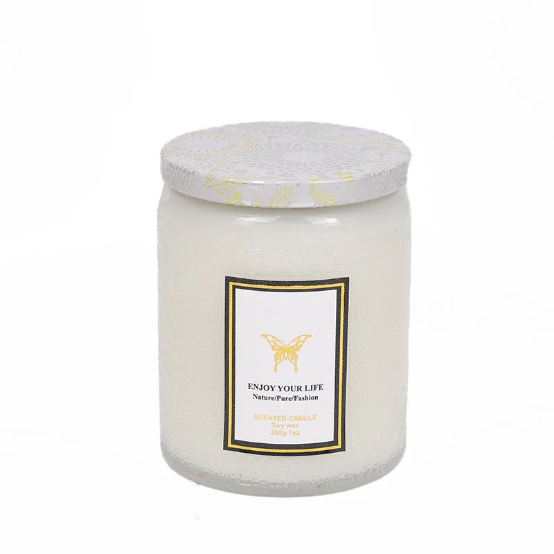Textured Scented Handcrafted Soy Wax Aromatherapy Candles