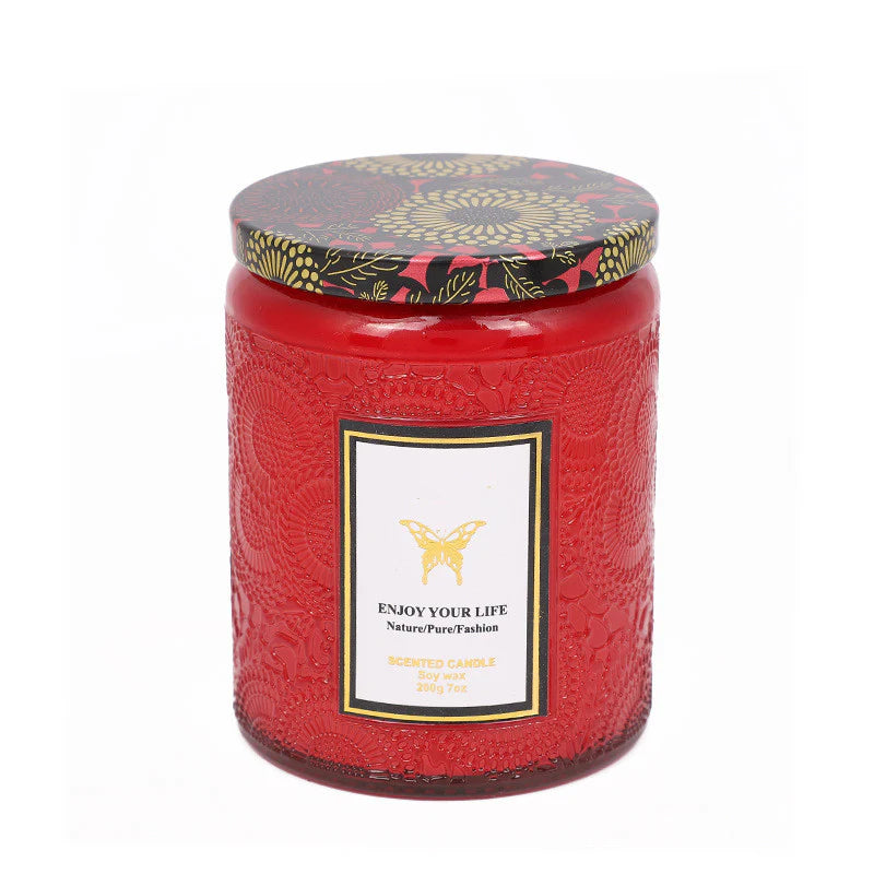 Textured Scented Handcrafted Soy Wax Aromatherapy Candles